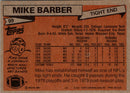 1981 Topps Mike Barber