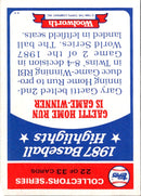 1989 Topps Baseball Talk/LJN 1988 World Series Game 1 Dodgers & A's