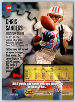 1997 Topps Stadium Club Football Chris Sanders #147