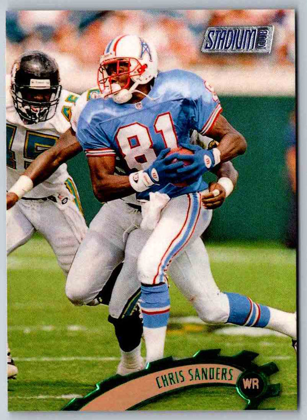 1997 Topps Stadium Club Football Chris Sanders #147