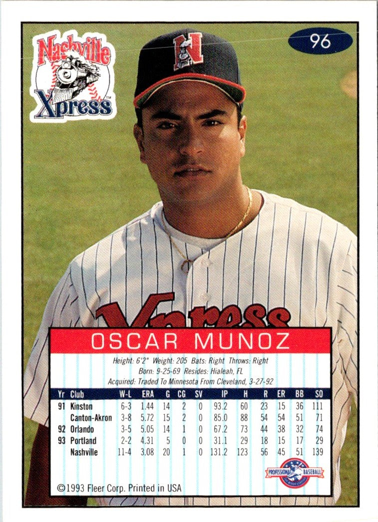 1993 Fleer Excel Oscar Munoz