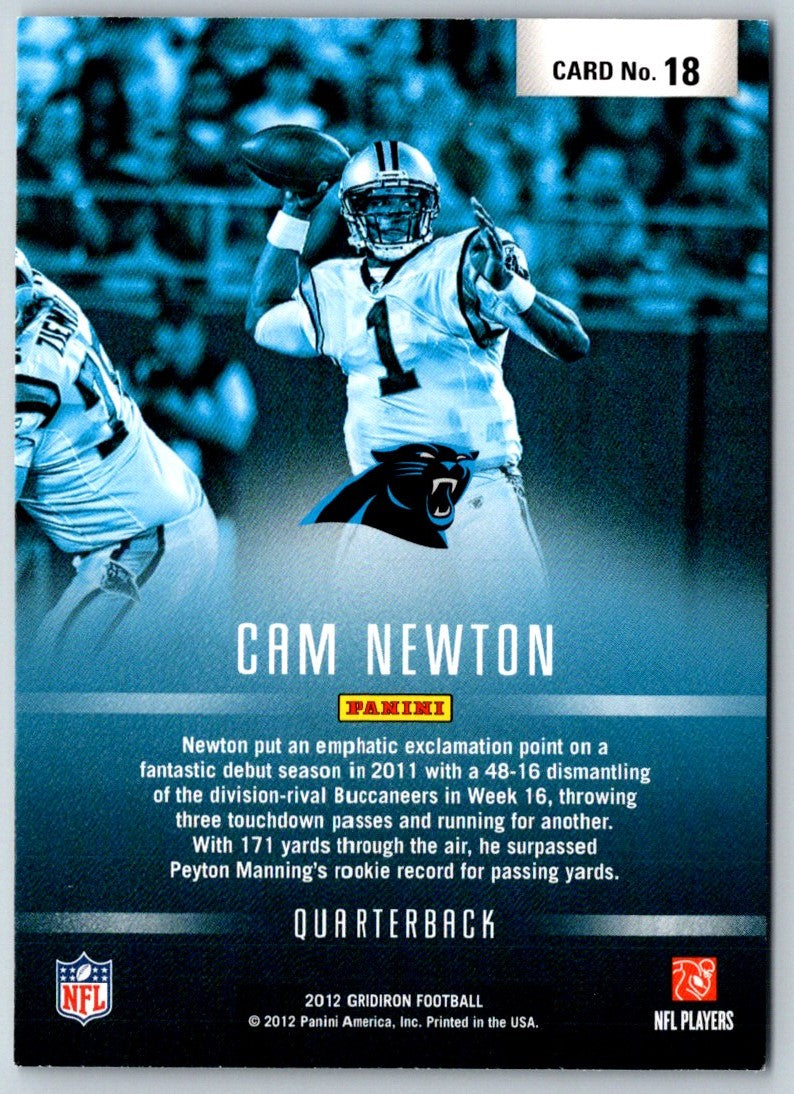 2012 Panini Gridiron Arms Race Cam Newton