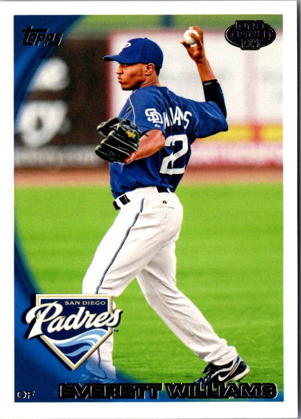 2010 Topps Pro Debut Everett Williams #72