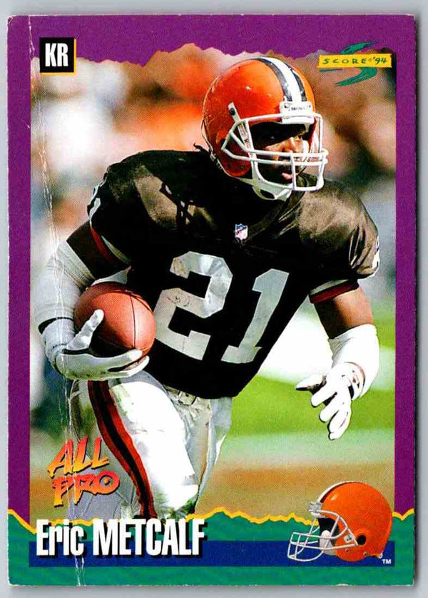 1994 Score Eric Metcalf #6