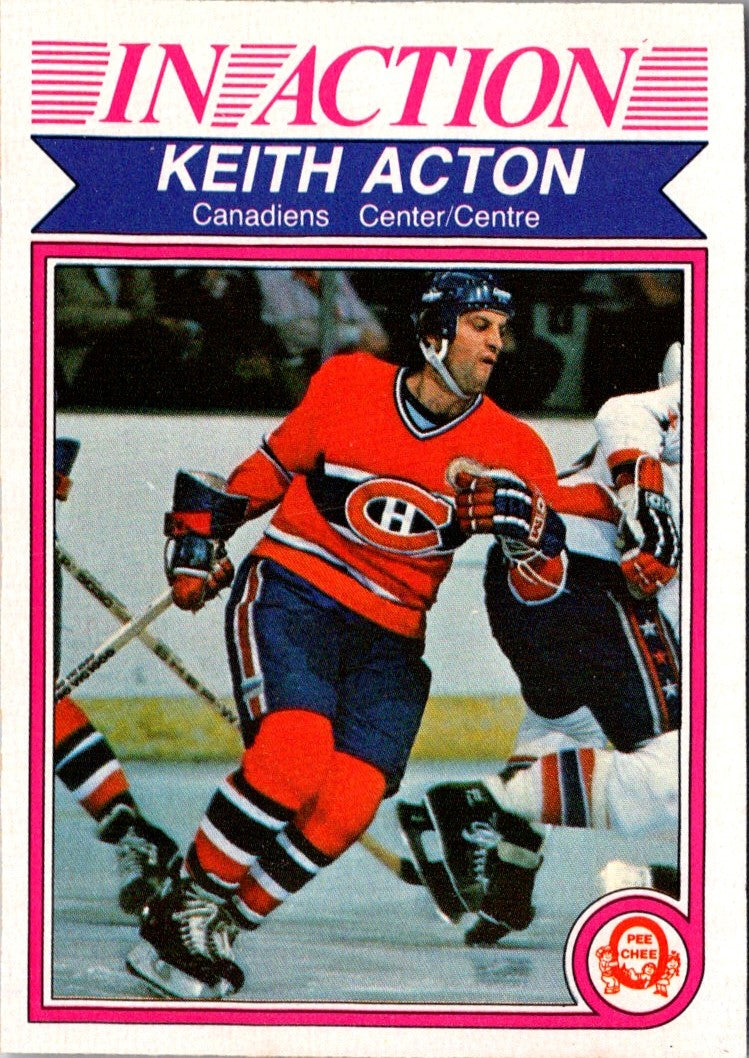 1982 O-Pee-Chee Keith Acton