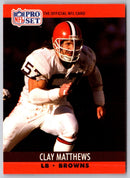 1990 Pro Set Clay Matthews
