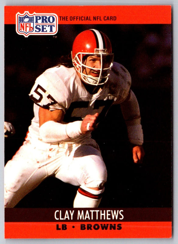1990 Pro Set Clay Matthews #474