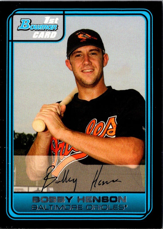 2006 Bowman Chrome Draft Picks & Prospects Bobby Henson #DP31