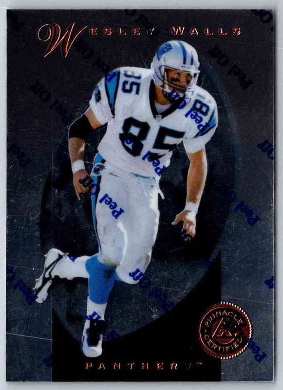 1997 Pinnacle Certified NFL Wesley Walls #51