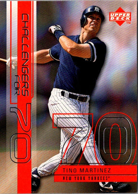 1999 Upper Deck Challengers for 70 Inserts Tino Martinez #C20