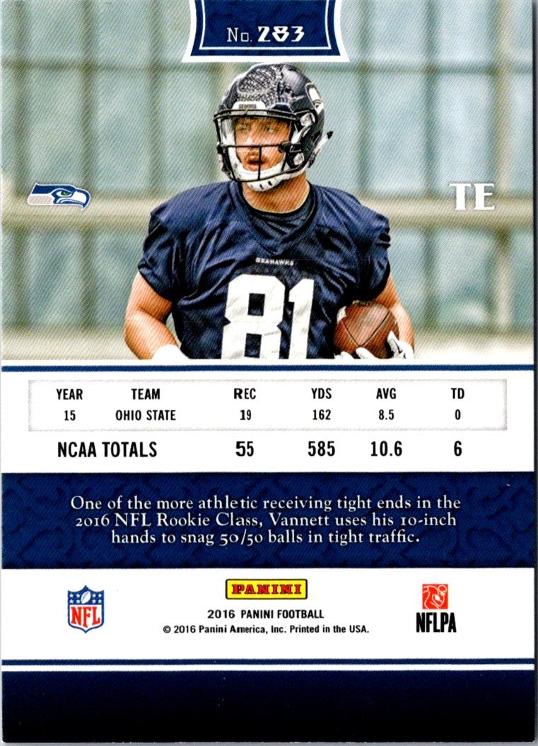 2016 Panini Nick Vannett