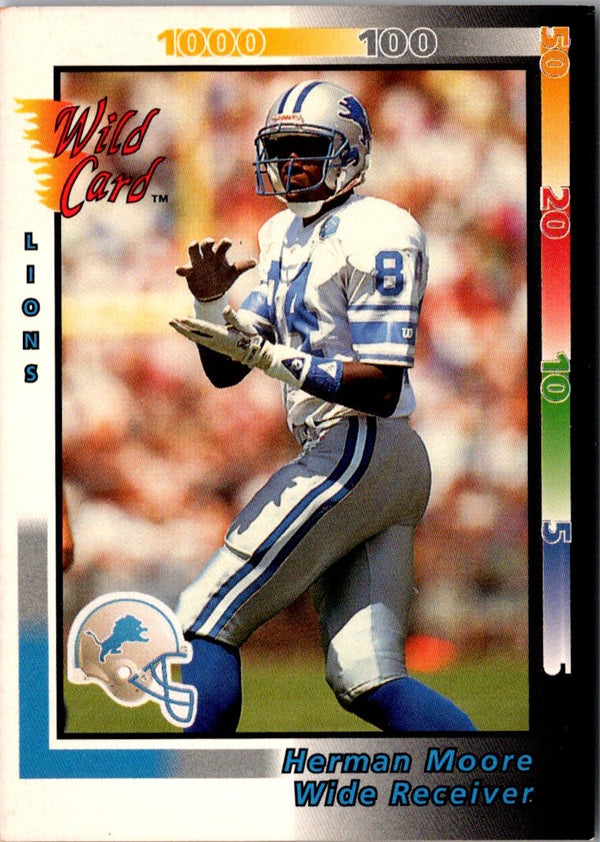 1992 Wild Card Herman Moore #110