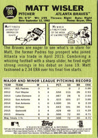 2016 Topps Heritage Matt Wisler #98