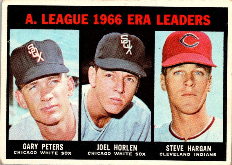 1967 Topps Gary Peters/Joel Horlen/Steve Hargan