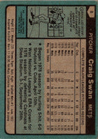 1980 O-Pee-Chee Craig Swan #1