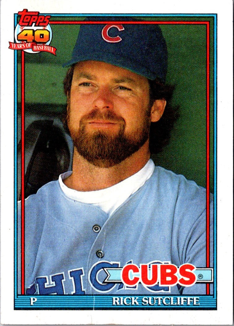 1991 Topps Rick Sutcliffe