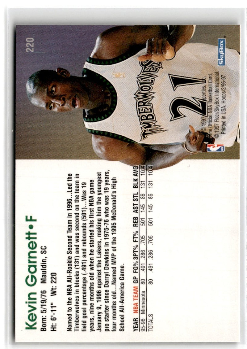 1996 Hoops Kevin Garnett