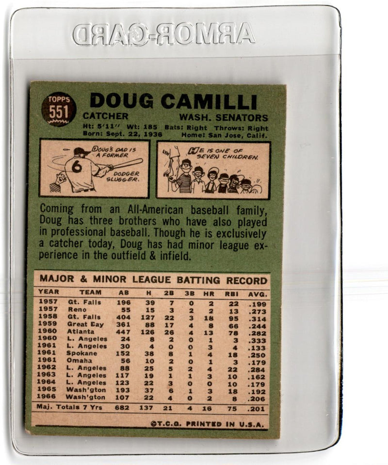 1967 Topps Doug Camilli