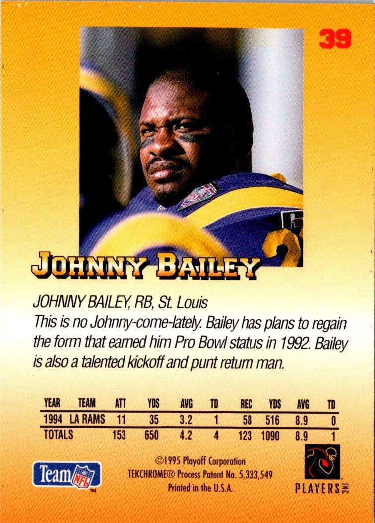 1995 Playoff Prime Johnny Bailey