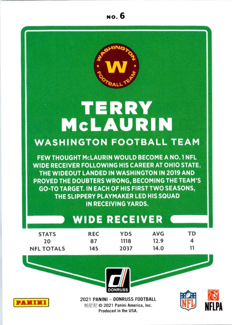 2021 Donruss Terry McLaurin