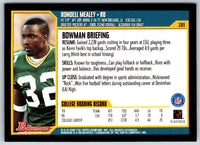 2000 Bowman Rondell Mealey #201 Rookie