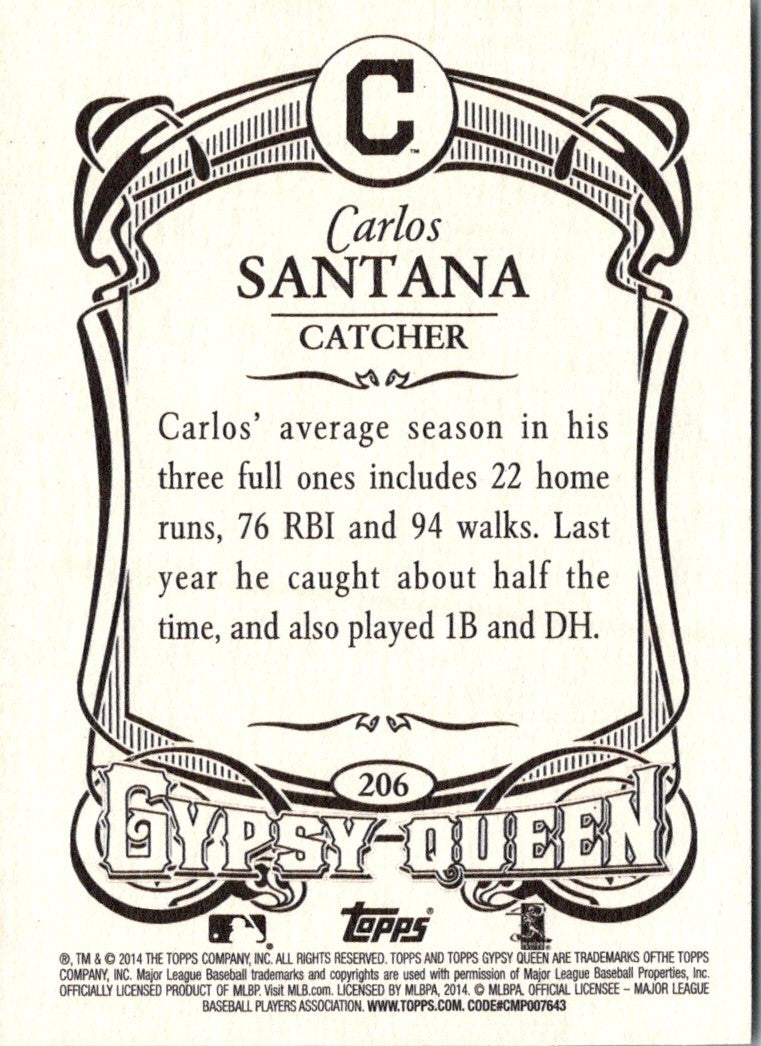 2014 Topps Gypsy Queen Carlos Santana