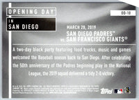 2020 Topps Opening Day San Diego Padres #OD-10