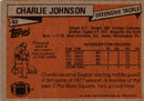 1981 Topps Charlie Johnson