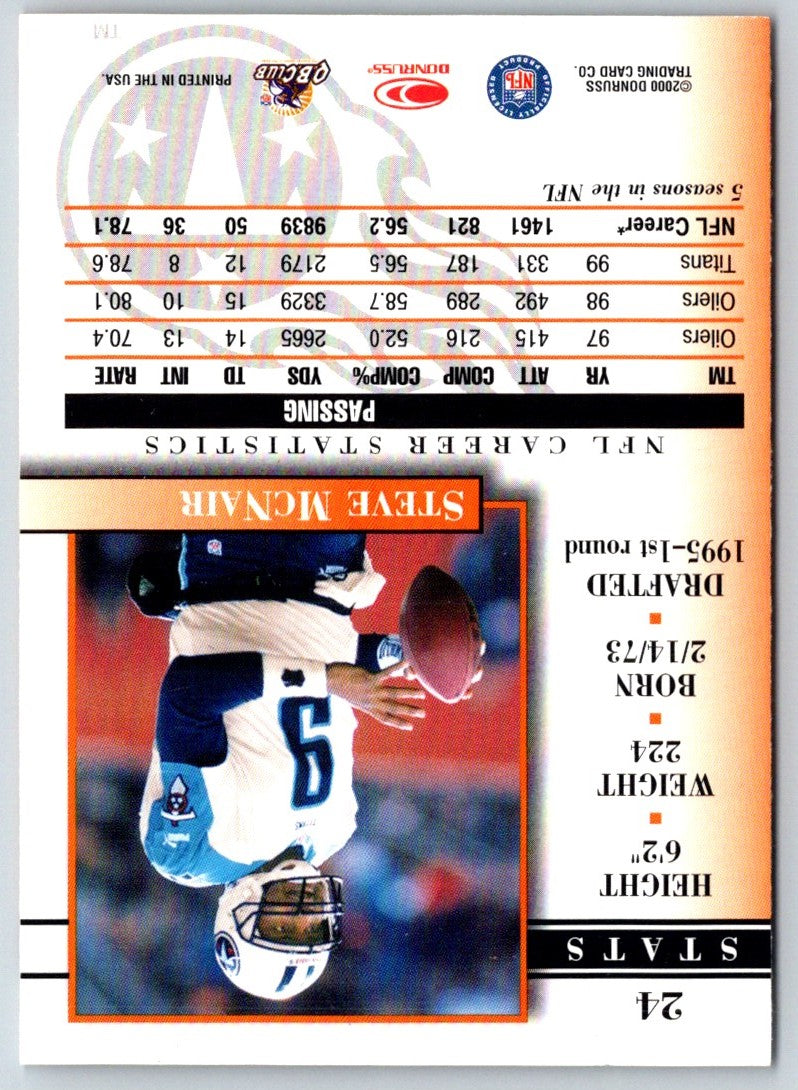 2000 Donruss Preferred Steve McNair