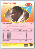 1990 Fleer Kenneth Sims #327