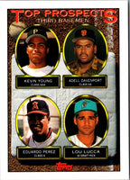 1993 Topps Gold Kevin Young/Adell Davenport/Eduardo Perez/Lou Lucca #494 Rookie