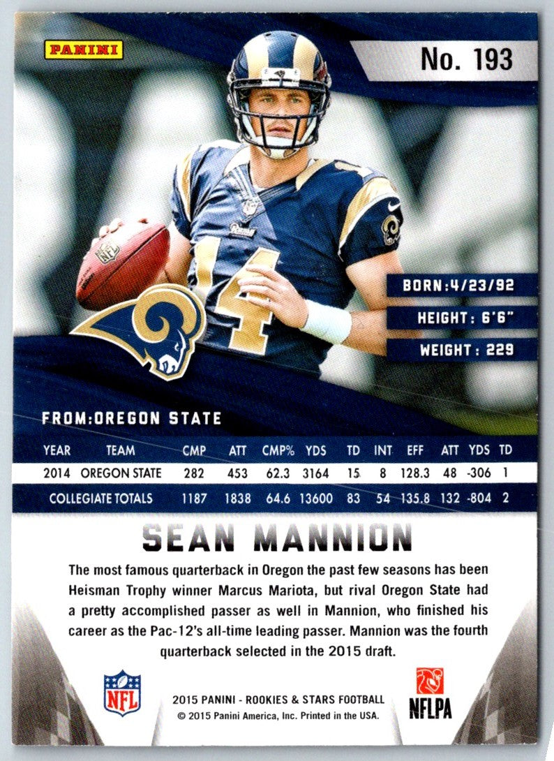 2015 Panini Sean Mannion