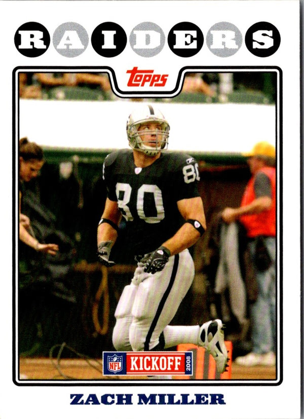 2008 Topps Kickoff Zach Miller #145