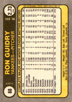1981 Fleer Ron Guidry #88