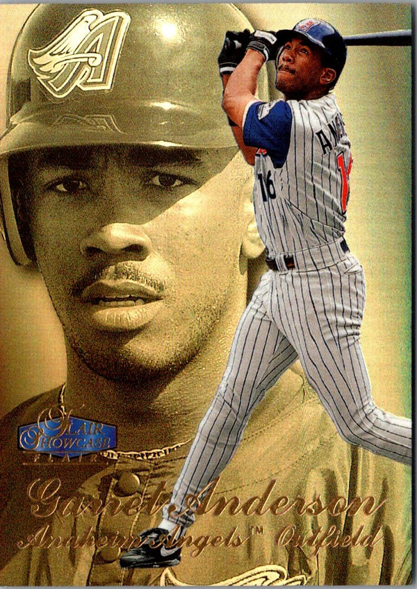 1998 Flair Showcase Row 3 Garret Anderson #83