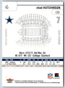 2003 Fleer Authentix Chad Hutchinson