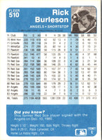 1984 Fleer Rick Burleson #510