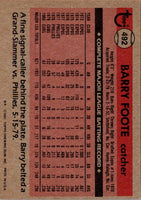 1981 Topps Barry Foote #492
