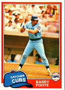 1981 Topps Barry Foote