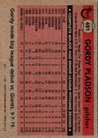 1981 Topps Gordy Pladson #491 Rookie