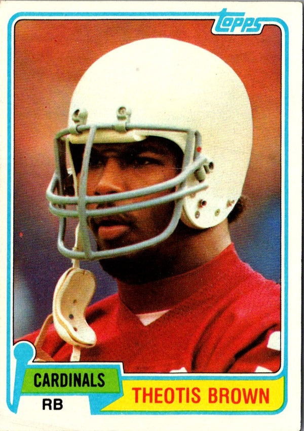 1981 Topps Theotis Brown #502 Rookie