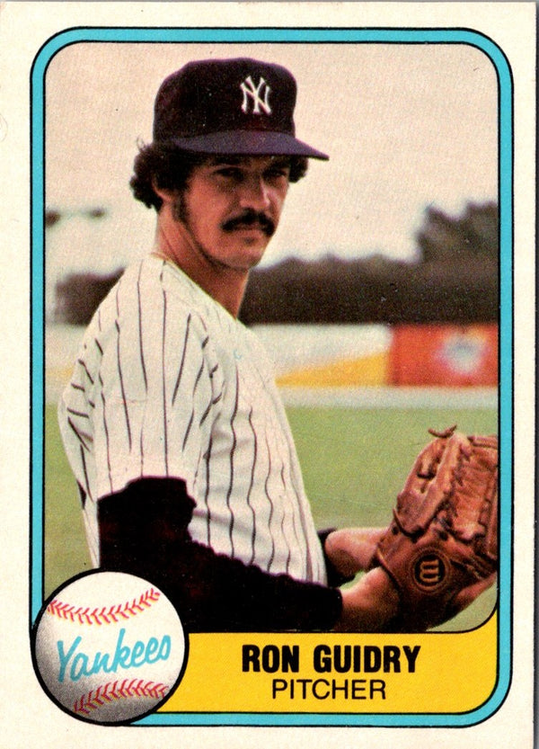 1981 Fleer Ron Guidry #88