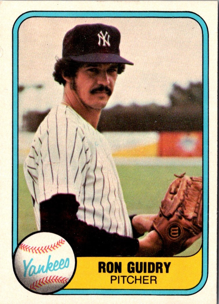 1981 Fleer Ron Guidry