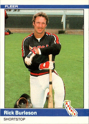 1984 Fleer Rick Burleson #510