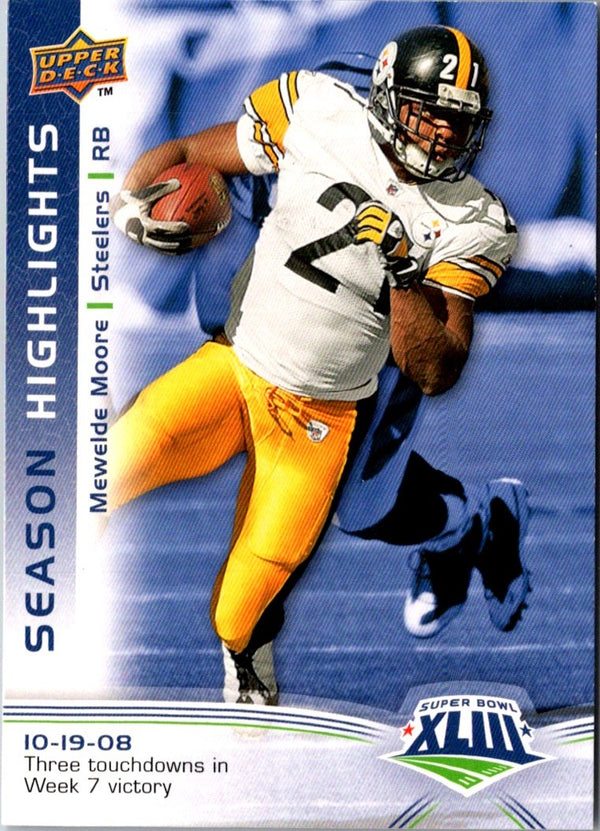 2009 Upper Deck Super Bowl XLIII Box Set Mewelde Moore #44