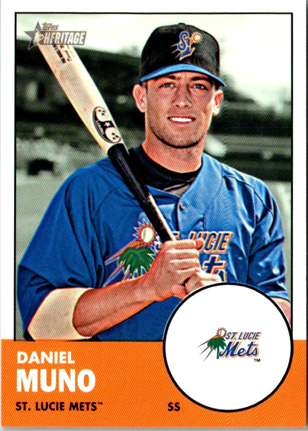 2012 Topps Heritage Minor League Daniel Muno #119