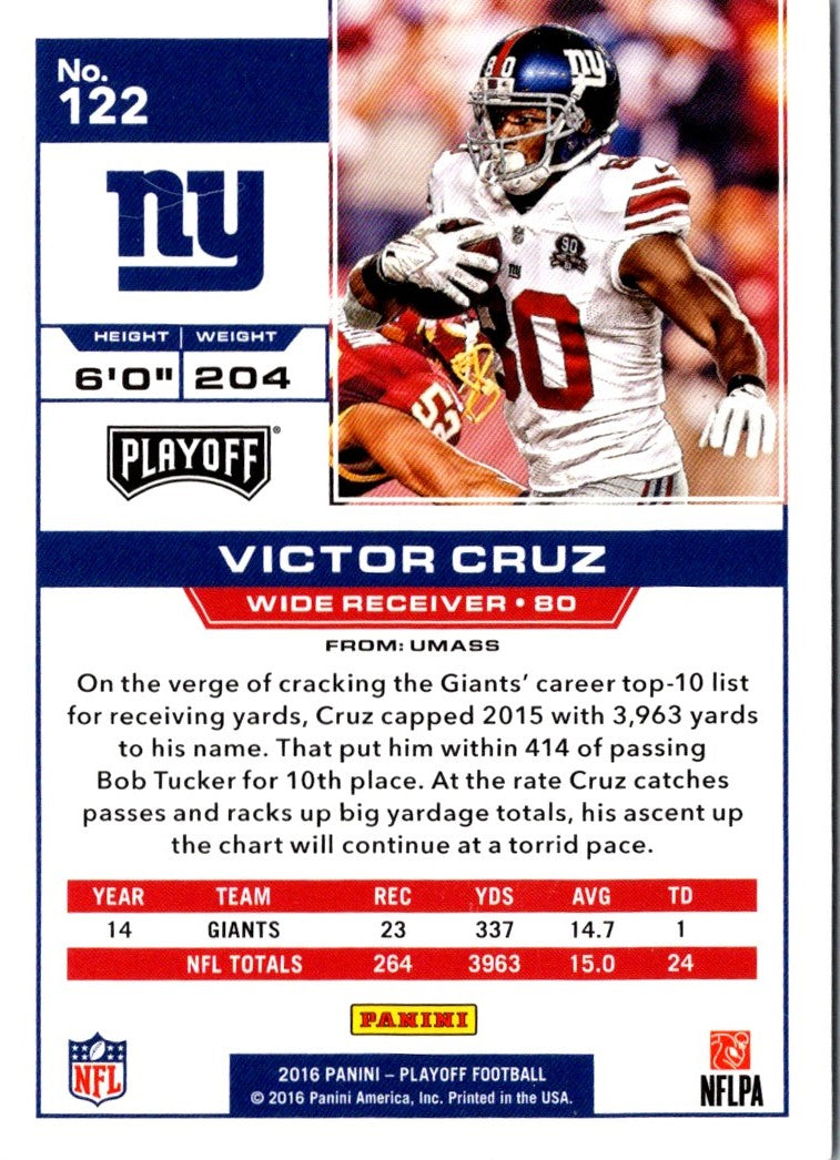 2016 Panini Playoff Victor Cruz