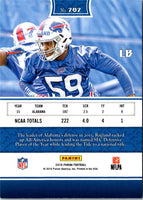 2016 Panini Reggie Ragland #282 Rookie