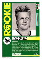 1991 Pinnacle French Link Gaetz #339