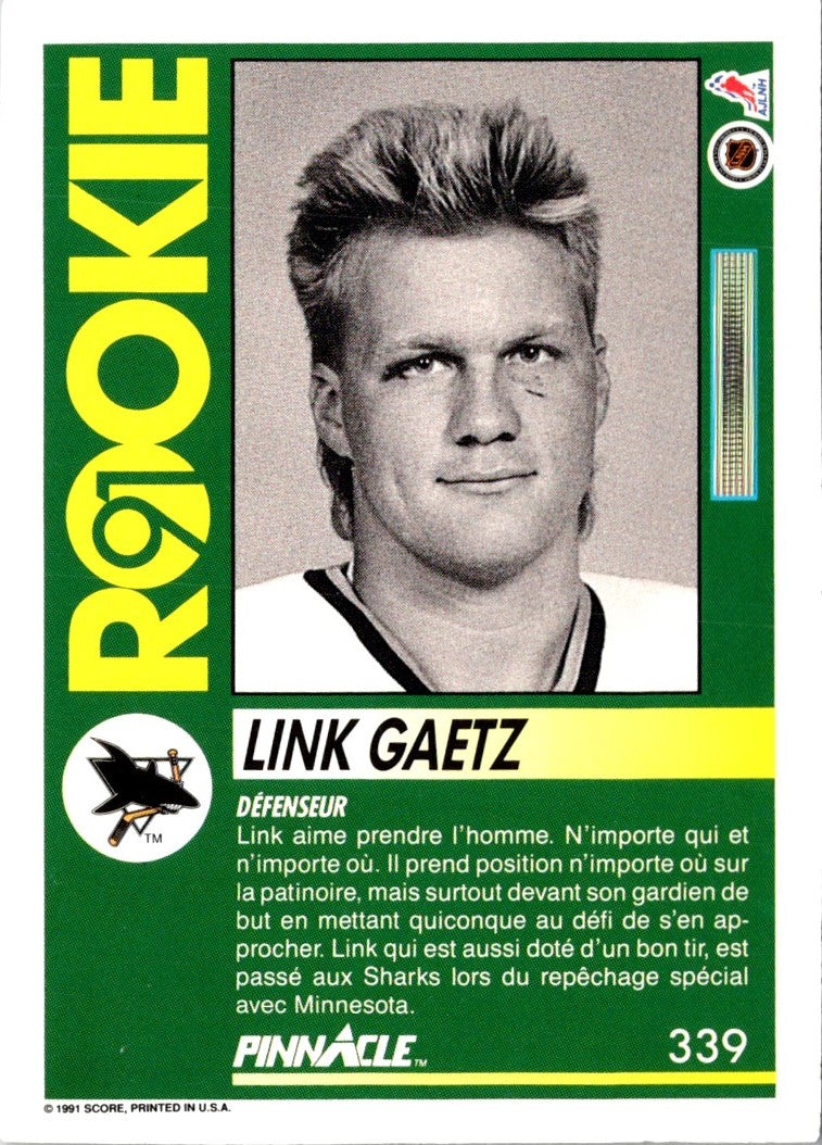 1991 Pinnacle French Link Gaetz